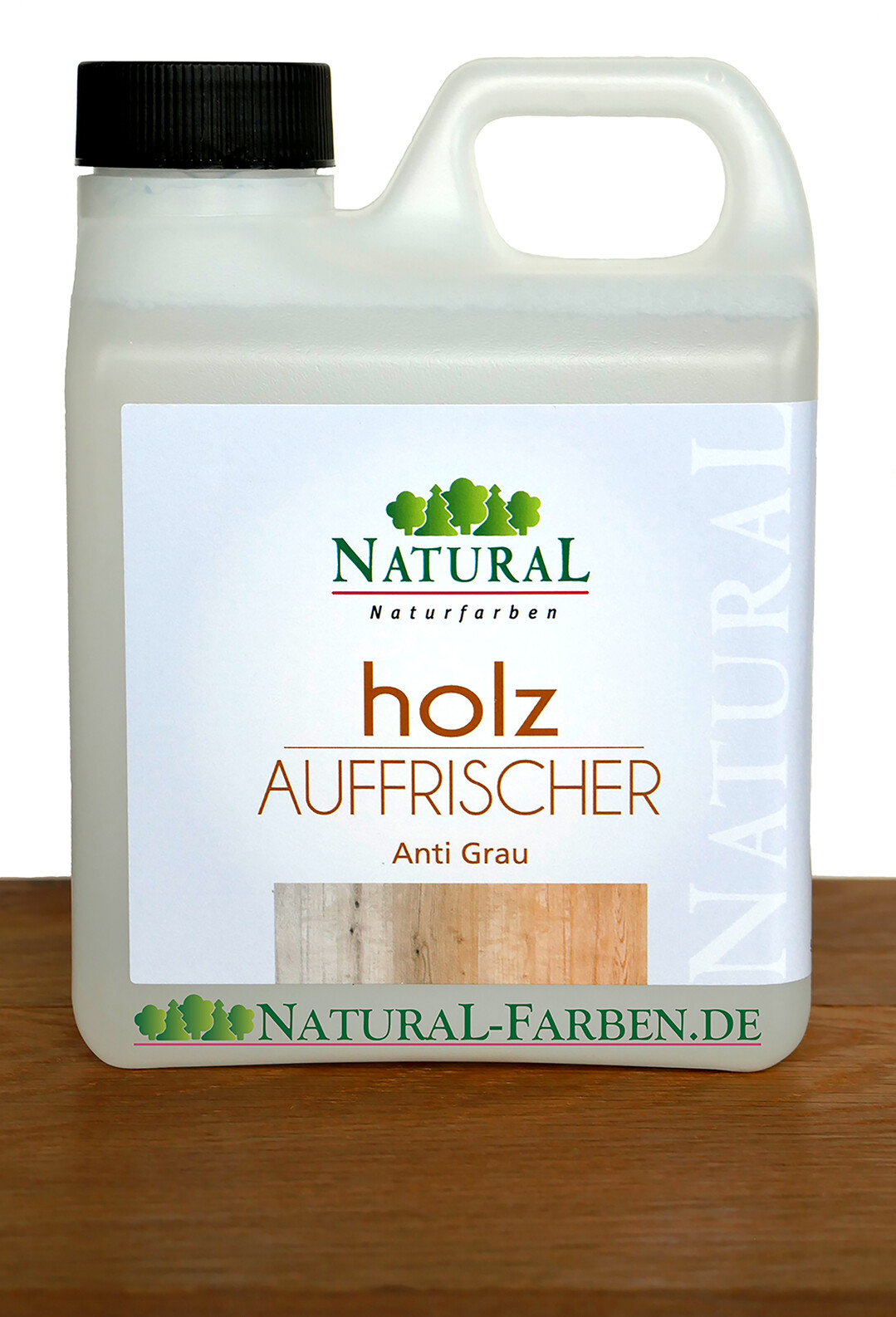 Vergrauungen lassen sich mit Holzauffrischer beseitigen.