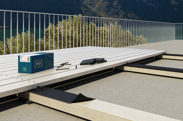 HOLZ TECHNIC bietet das Komplettsortiment EASY DECK fr Holzterrassen an.