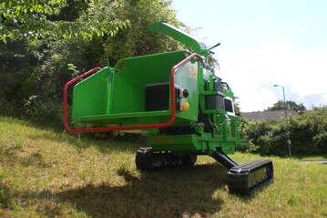 Das patentierte SafeTrak-System mit Tiltplatte garantiert dem Raupenhcksler SafeTrak 19-28 jederzeit sicheren Stand. 