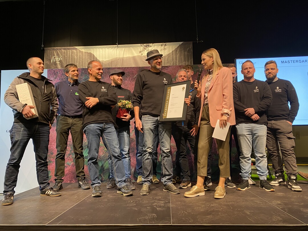 Das Team von Egli Grn freute sich dann auch ber Preis und Laudatio.