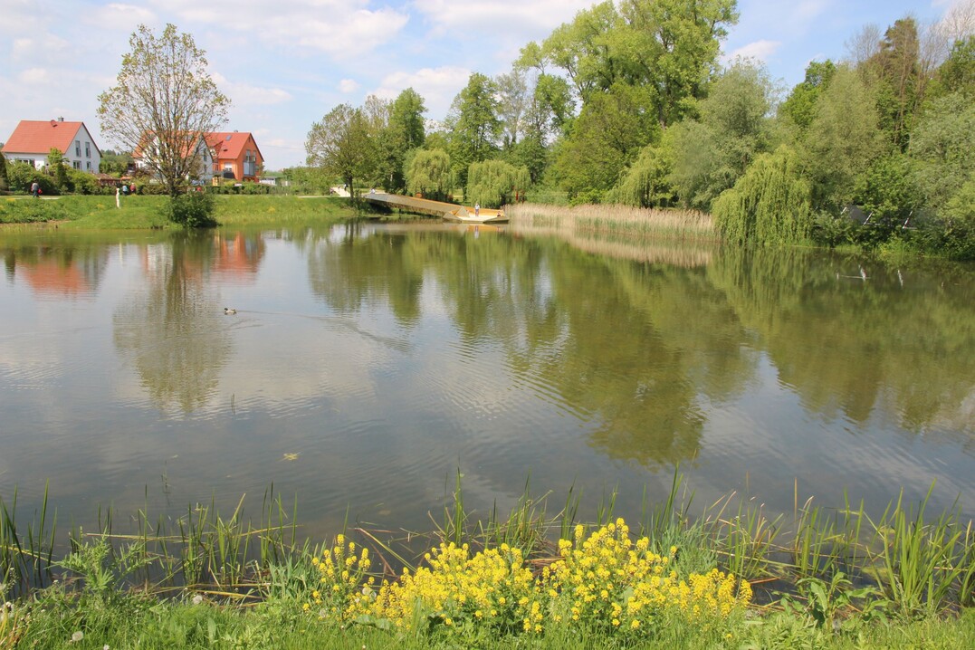 Der Klingenweiher gibt dem nrdlichen Gartenschauteil seinen Namen.