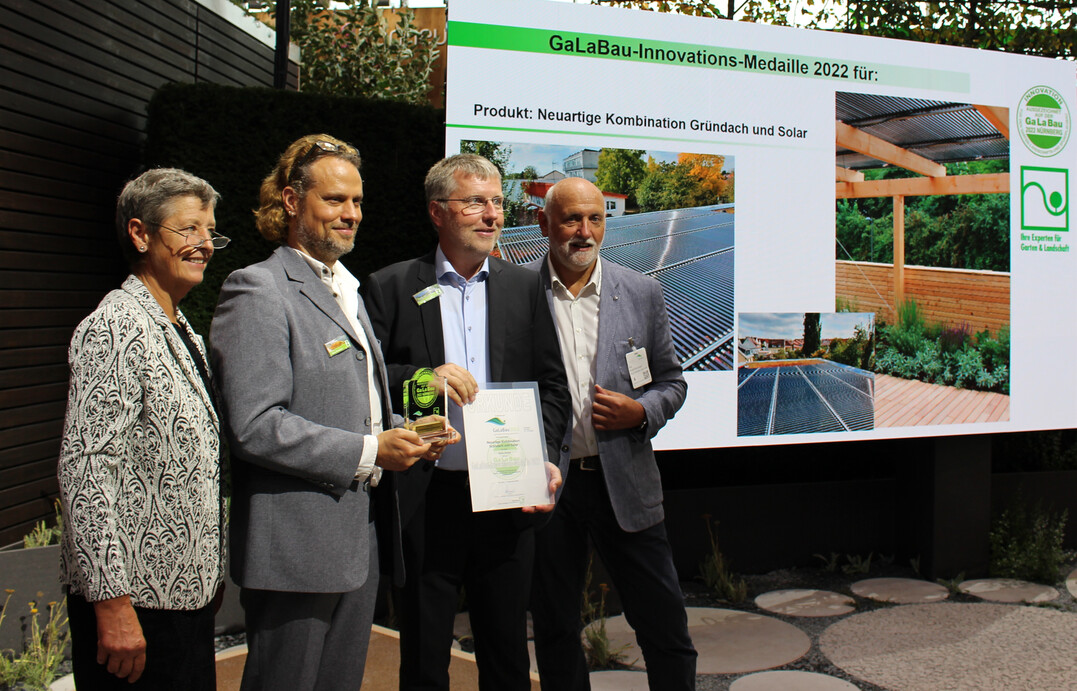 Preisverleihung der diesjhrigen GaLaBau-Innovationsmedaille 2022.