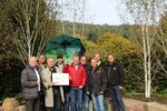 v.l.n.r.: Bürgermeister Norbert Mai, Klaus Ring, Ring Garten- und Landschaftsbau GmbH Ettlingen, Landschaftsarchitekt Stefan Fromm, Achim Jansen, Jansen Garten- und Landschaftsbau Karlsbad, VGL-Geschäftsführer  Reiner Bierig, Oliver Faas, Faas GmbH in Engelsbrand, Thomas Westenfelder, Werner Westenfelder GmbH  Eggenstein Leopoldshafen, Ralf Schönthaler, Garten- und Landschaftsbau Schönthaler Straubenhardt und Clemens Ring, Ring Garten- und Landschaftsbau GmbH Ettlingen.