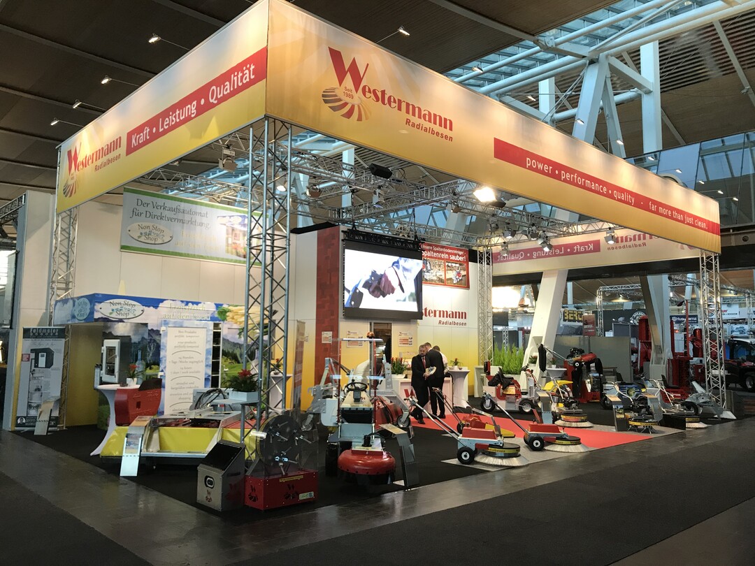 Ab der kommenden Woche schon wieder auf Messe: die Mitarbeiter der Firma Westermann.