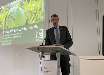 BGL-Prsident Lutze von Wurmb zeigte, was der Verband fr die Branche tut.