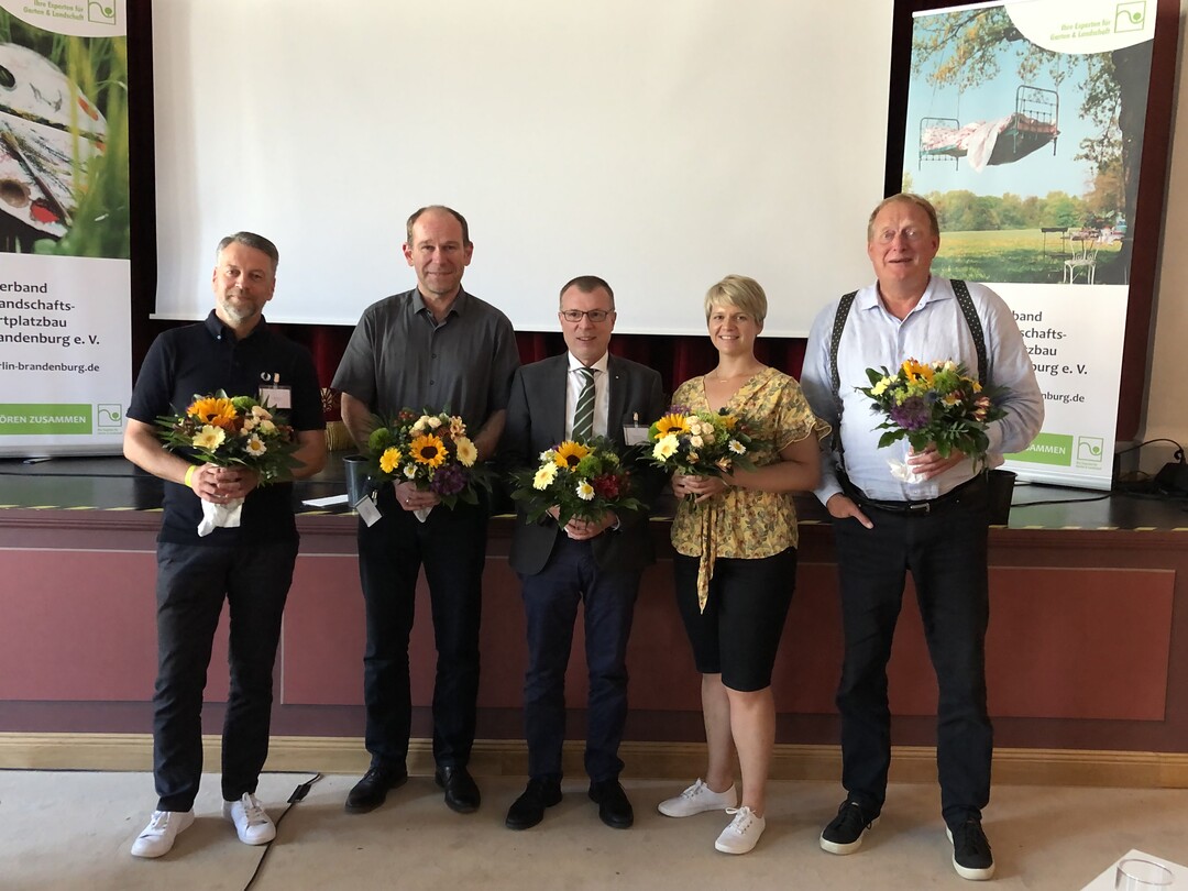 In den Vorstand gewhlt wurden Thomas Heiner, Martin Erdmann, Matthias Lsch als Vorsitzender, Bianca Gerner und Jens Biewendt (v.l.n.r., Andreas Jahn war verhindert).