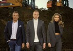 Die Gesellschafter der Schüttflix GmbH (v.l.n.r.): Mitgründer Thomas Hagedorn, Geschäftsführer Christian Hülsewig und Sophia Thomalla.
