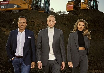Die Gesellschafter der Schttflix GmbH (v.l.n.r.): Mitgrnder Thomas Hagedorn, Geschftsfhrer Christian Hlsewig und Sophia Thomalla. 