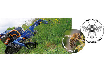 Im Zusammenhang mit der INITIATIVE ARTENVIELFALT hat IRUS das Angebot an insektenschonender Mh- und Abrumtechnik fr ferngesteuerte Mhraupen und Gertetrger erweitert.