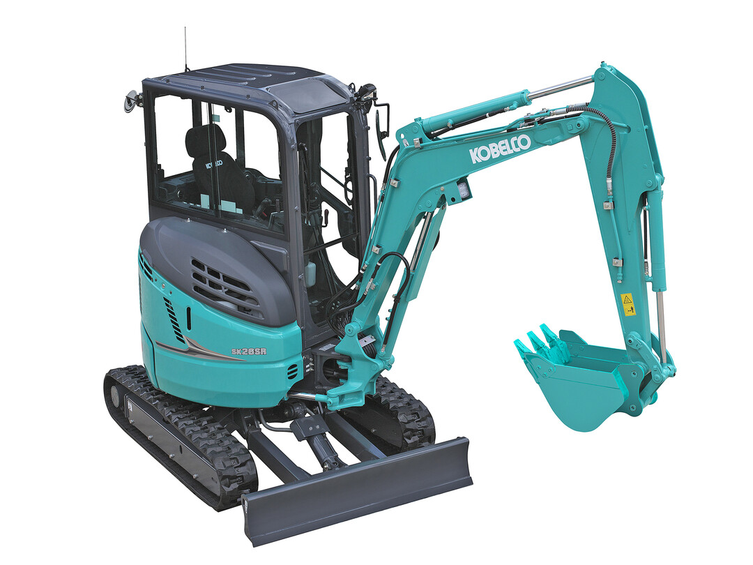 Mit nur rund 3.100 kg Betriebsgewicht bringt die Kabinenversion der Kobelco SK28SR-7 vollen Komfort in der 3-t-Klasse.