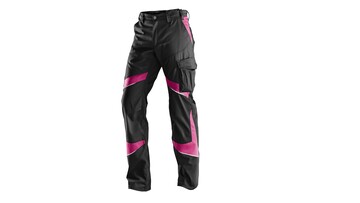 Femininer Workwear-Look in Schwarz-Pink