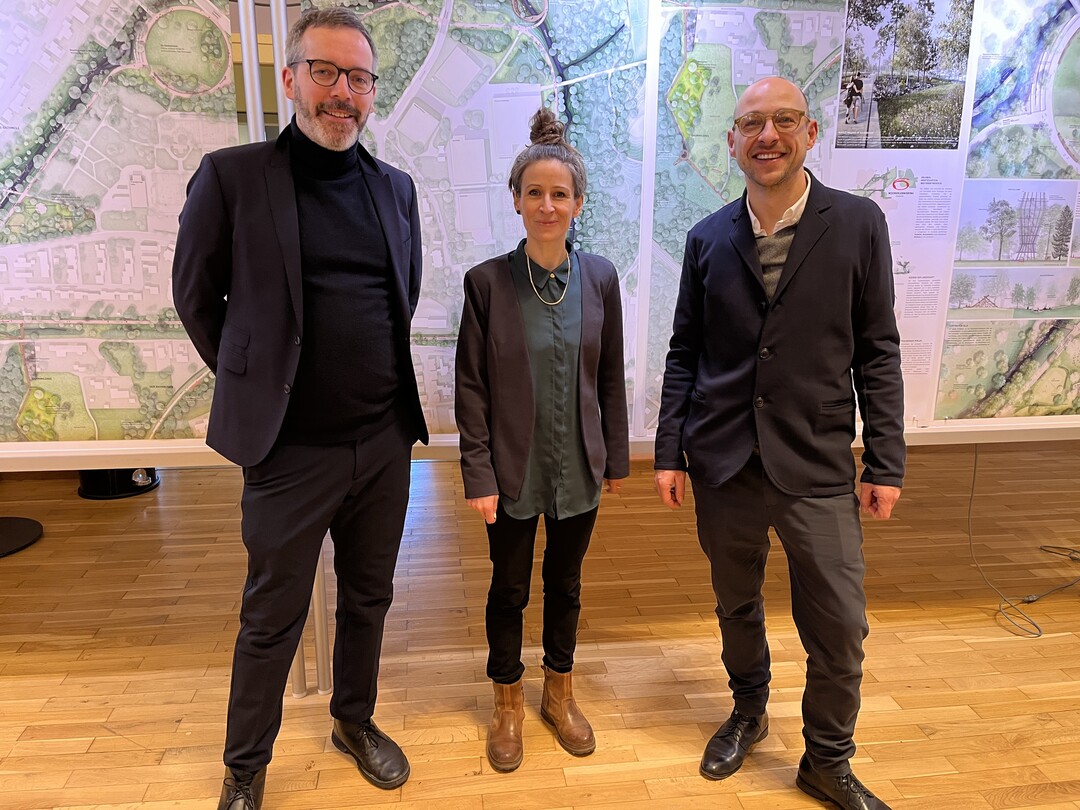 Das Siegerteam: von links Norman Harzer, Nina Dvorak und Stefan Grieger
