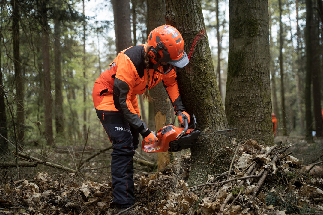 Zuverlässiges Startverhalten mit Run-on-Choke und optimale Manövrierbarkeit dank liegendem Zylinder: Mit den Modellen T540 und 540 Mark III erweitert Husqvarna sein Angebot an Kettensägen für Baumpfleger und Forstarbeiter.