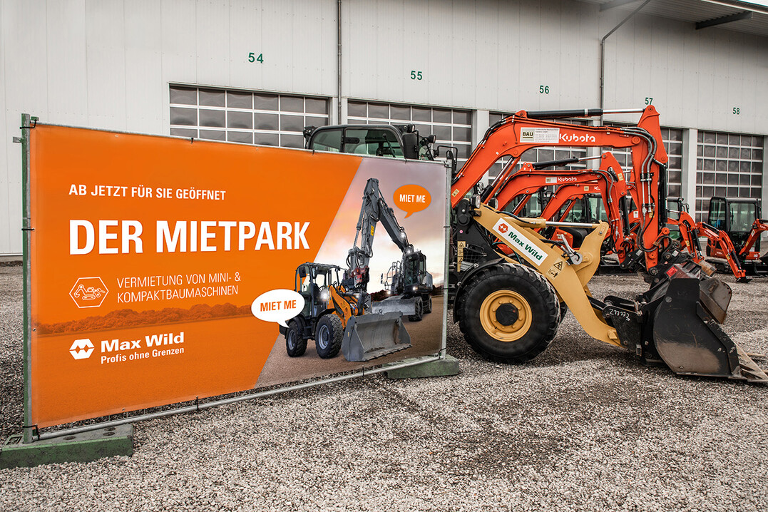 DER MIETPARK: Bagger, Radlader und Co. einfach und flexibel mieten