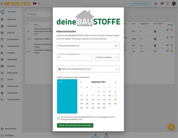 Molteo und Deine Baustoffe starten eine Kooperation fr digitale Bauvorhaben.
