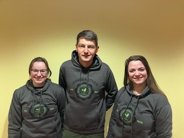 Der neuer Vorstand der Arbeitsgemeinschaft deutscher Junggrtner. Von links: Marieke ten Thoren, Paul Wille, Jennifer Bencivenga.