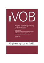 FGSV 024/1 Ergänzungsband 2023 zur VOB Gesamtausgabe 2019 – Vergabe- und Vertragsordnung für Bauleistungen