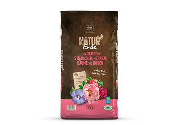 Ein gesundes, vitales Bodenklima frdert die NATUR Erde fr Stauden, Strucher, Hecken, Bume und Rosen.