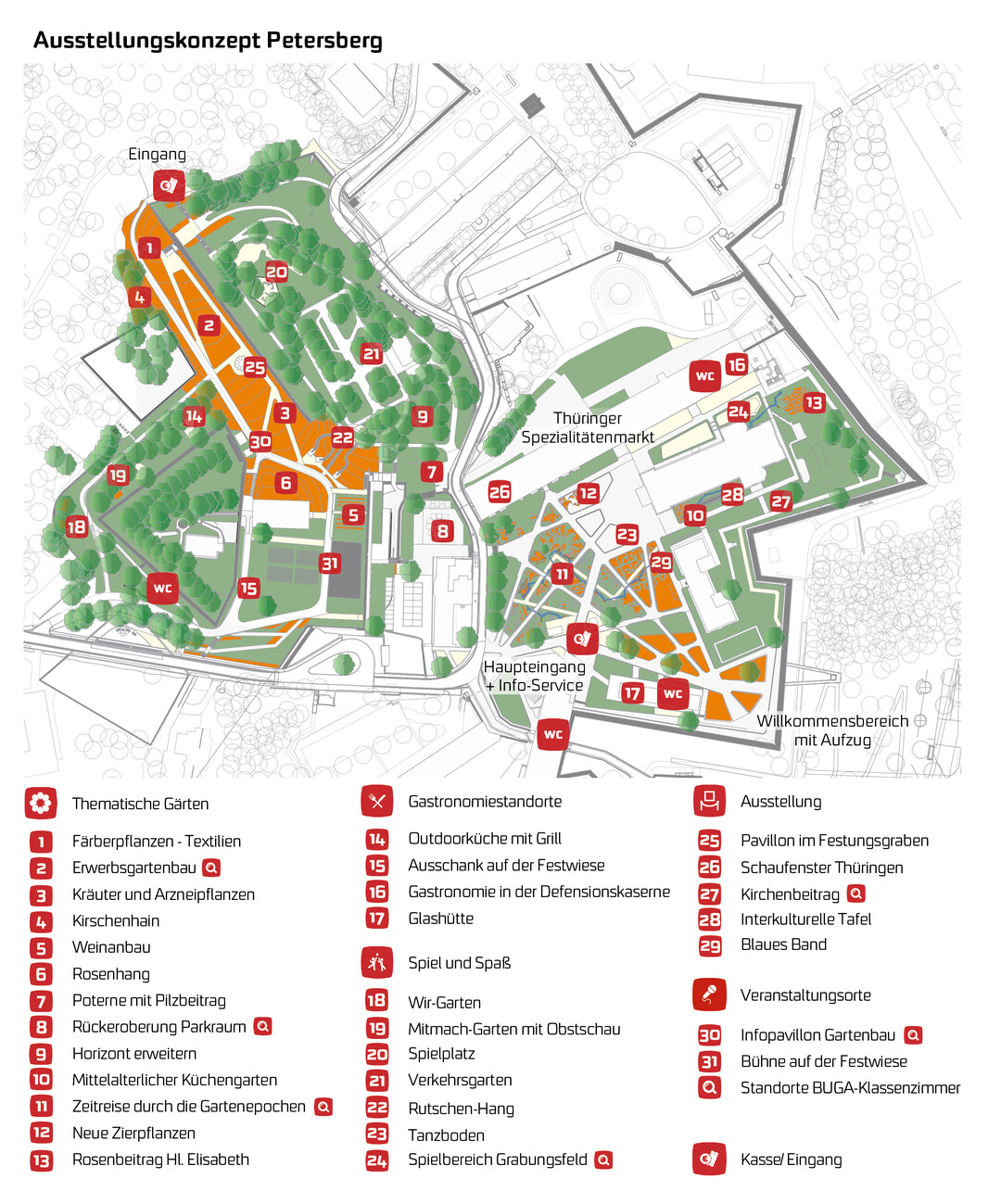 BUGA Erdurt - Gelndeplan Petersberg