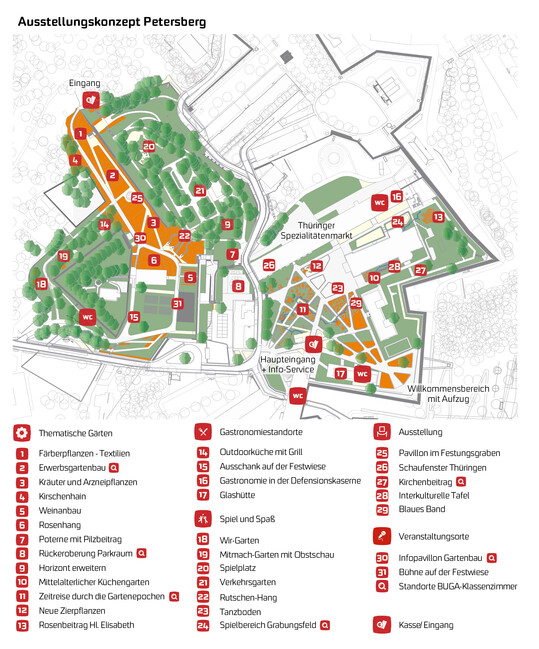 BUGA Erdurt - Gelndeplan Petersberg