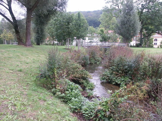  Das Umlaufgerinne der Brenz verbindet die Flussabschnitte ober- und unterhalb eines Wehrs fr Wasserlebewesen
