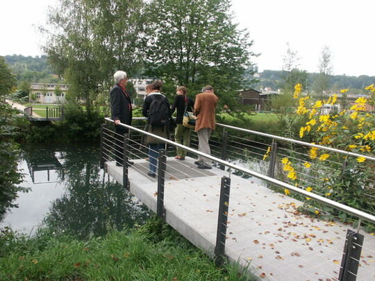  Kein Geldmangel, sondern Konzept: Hier ist die Brcke nur angedeutet