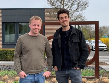 Neuer Vorsitzender des FGL-Ausschusses Digitalisierung Lucas Winkler (rechts) und stellvertretender Vorsitzender Lukas Pfaar.