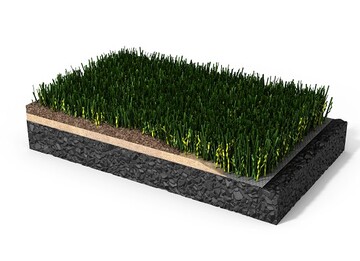 Mit dem LigaTurf Cross GT prsentierte Polytan auf der FSB 2019 den ersten CO2-neutralen Fuballrasen. 