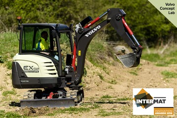 Der vollelektrische Kompaktbagger von Volvo Construction Equipment hat fr sein revolutionres Design den Intermat Innovation Award erhalten. Der EX2-Prototyp zeichnet sich aus durch null Emissionen, eine zehnmal hhere Effizienz, einen zehnmal geringeren Geruschpegel und geringere Gesamtbetriebskosten.