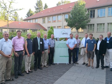REFERENTEN UND BHGL VORSTAND (v.l.n.r.): Prof. Uwe Schmidt, Prof. Ulrich Enneking, Prof. Irene Lohaus, BHGL-Prsident Marc-Guido Megies, Prof. Wolfgang Lentz, Nils Sommer, Thomas Schrn, Michael Wiedemann, Horst Bergmann, Tilmann Barthels, Gnter Bornschein, Jrg Freimuth.