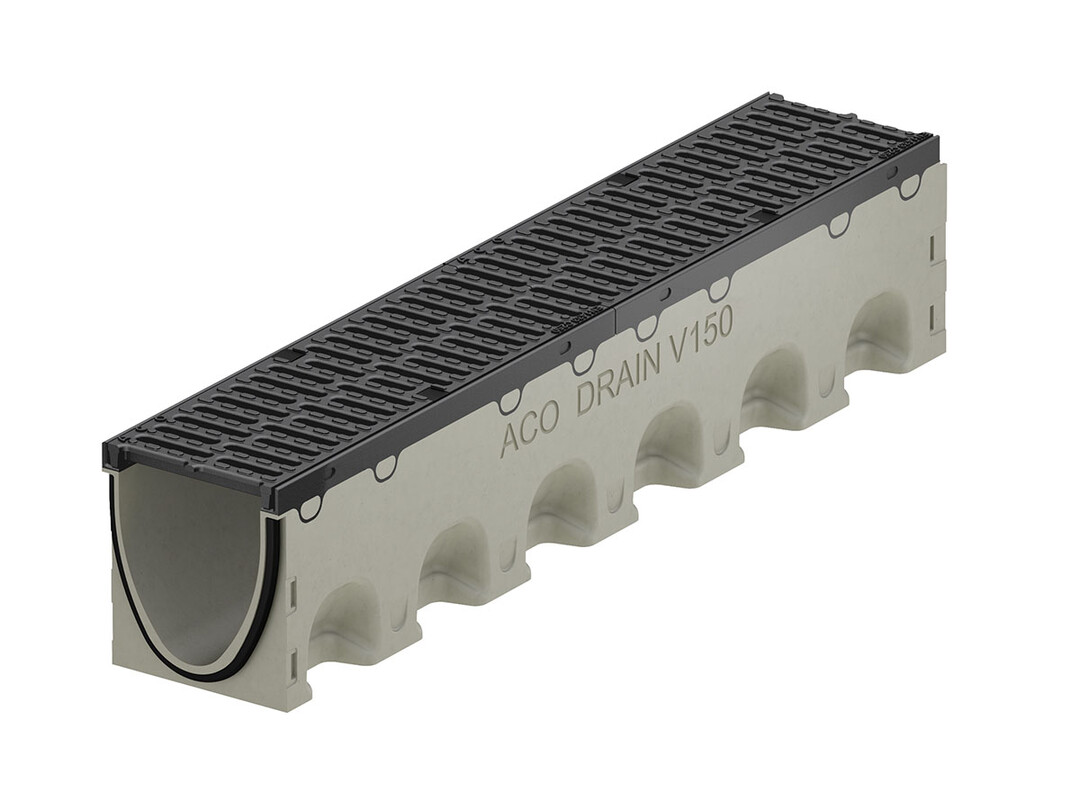 BU: ACO DRAIN Multiline NX Rinne mit Guss Kante und Rost