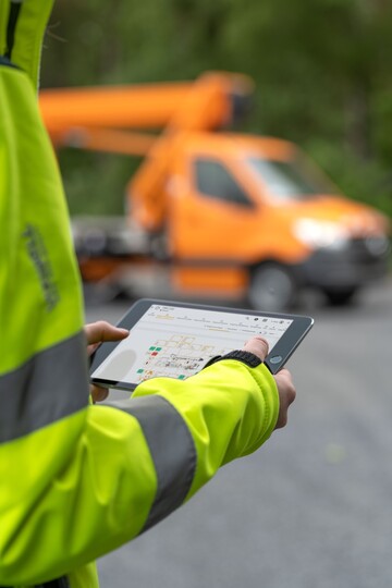 Das neue Ruthmann Technology Connect liefert alle Fahrzeugdaten in Echtzeit und ermglicht eine schnelle und przise Fehlerbeseitigung.