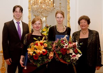 Graf Bjrn Bernadotte (Geschftsfhrer Lennart-Bernadotte-Stiftung), Stefanie Ruhmke und Dr. Karin Kook, Prof. Dr. Dagmar Schipanski (Vorsitzende Lennart-Bernadotte-Stiftung)