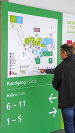 Wer alle Hallen und das Freigelände besuchen möchte, sollte den Weg gut planen.