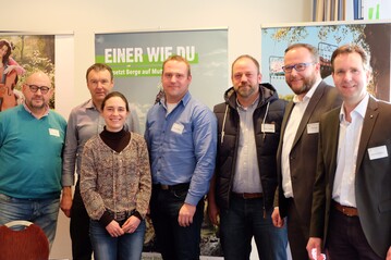 Das neue Prsidium des Verbandes Garten-, Landschafts- und Sportplatzbau Sachsen-Anhalt e. V. (v.l.) Axel Krunig, Jens Traunsberger, Verena Bauer, Robert Khn, Stefan Neumann, Jan Paul und Karsten Enders