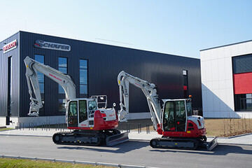  Die neue Firmenzentrale des Generalimporteurs fr Takeuchi Bagger W. Schfer GmbH in Heppenheim (Bergstrae).