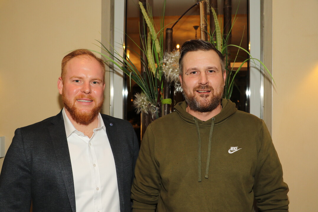 v.l.: Silas Häußlein, neuer Vorsitzender der Regionalgruppe Unterfranken des VGL Bayern, zusammen mit Michael Müller, seinem Stellvertreter.