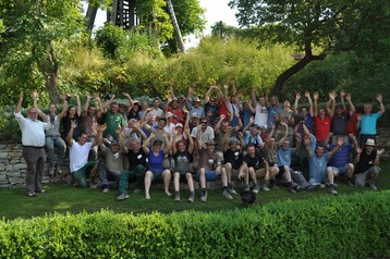 ber 50 Teilnehmer und Referenten aus 6 Nationen beim 1. Europischen Trockensteinmauer-Workshop an der Gartenbauschule Langenlois