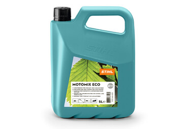 Mit dem neuen MotoMix ECO bietet STIHL fr den Betrieb von 2-Takt-Motoren einen vorgemischten Sonderkraftstoff mit einem zehnprozentigen Anteil an Rohstoffen aus regenerativen Quellen.