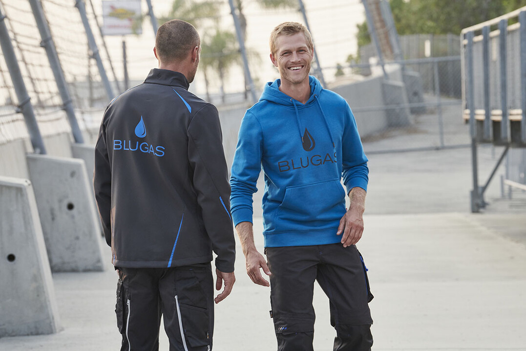 Workwear-Bestellung & Textilveredelung in einem Schritt: Die gewünschten Produkte können direkt mit Firmenlogo geordert werden