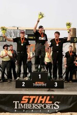 Den Saisonauftakt der Königsklasse im Sportholzfällen gewann der amtierende
Europameister Dirk Braun vor Robert Ebner und Stefan Stark.