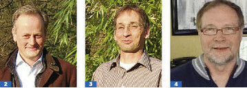 2-4 Sehen zunehmend Qualittsbewusstsein bei ihren Kunden: Hennig Russ und Rolf Koritkowski von der WGL und Ulrich Stenger, Unternehmer aus Offenbach