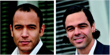 Die Direktoren John Minah und Ramin Ziai von blauarbeit.de lassen nach einer komplizierten Formen einen Qualittsindex fr die Anbieter errechnen