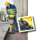 3 Das leichte Benzinmodell BT 60/4 von Bomag wird als besonders leise und laufruhig, sparsam und schadstoffarm beschrieben.