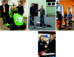 1 Stefan Jackisch, Eric S. Manegold,
Gewinner Heinrich Brune
und Torsten Panhorst (von links)<BR>
2 Jens Schöll (links) übergibt
Thomas Köppler den Pflasterreiniger
„Easy Clean“<BR>
3 Dirk Wunder (links) und Bernd
Kaden überreichen Antje Franke
ihren neuen Freischneider<BR>
4 Landschaftsgärtner Gert
Rasdemaker (rechts) bekommt
seinen vierten Preis vom Fachhändler
Ludger Tappe, Steinfurt