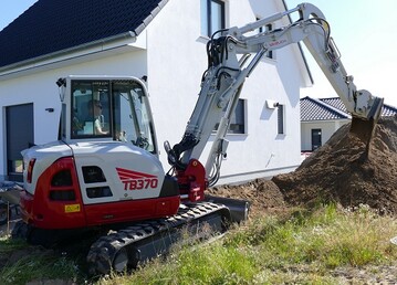 Takeuchi ist auf zwei Messestnden mit zahlreichen Baggertypen in Neumnster vertreten. 