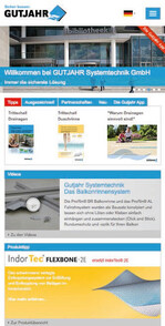 Schneller Zugriff, übersichtliches Layout – und komplett mobilfähig: Die neue Gutjahr-Website