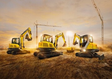 Arbeiten auf einem neuen Level: Dafr stehen die Bagger der 4- beziehungsweise 5-Tonnen-Klasse ET42, EZ50  das Z steht fr Zero Tail, also ohne Heckberstand  und ET58. 