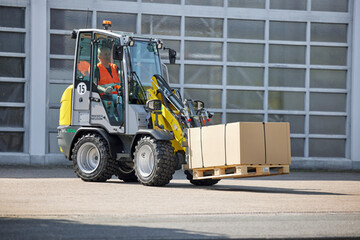 Erleben Sie den E-Radlader live am Wacker Neuson Messestand FN.915 auf der Bauma.