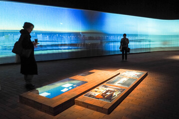 Besonders interessant: Die Planer des Ausstellungspavillons nutzen die Pflasterklinker auch bei der Gestaltung der Exponate und setzten dadurch ihre natrliche Optik einmal mehr in Szene. 